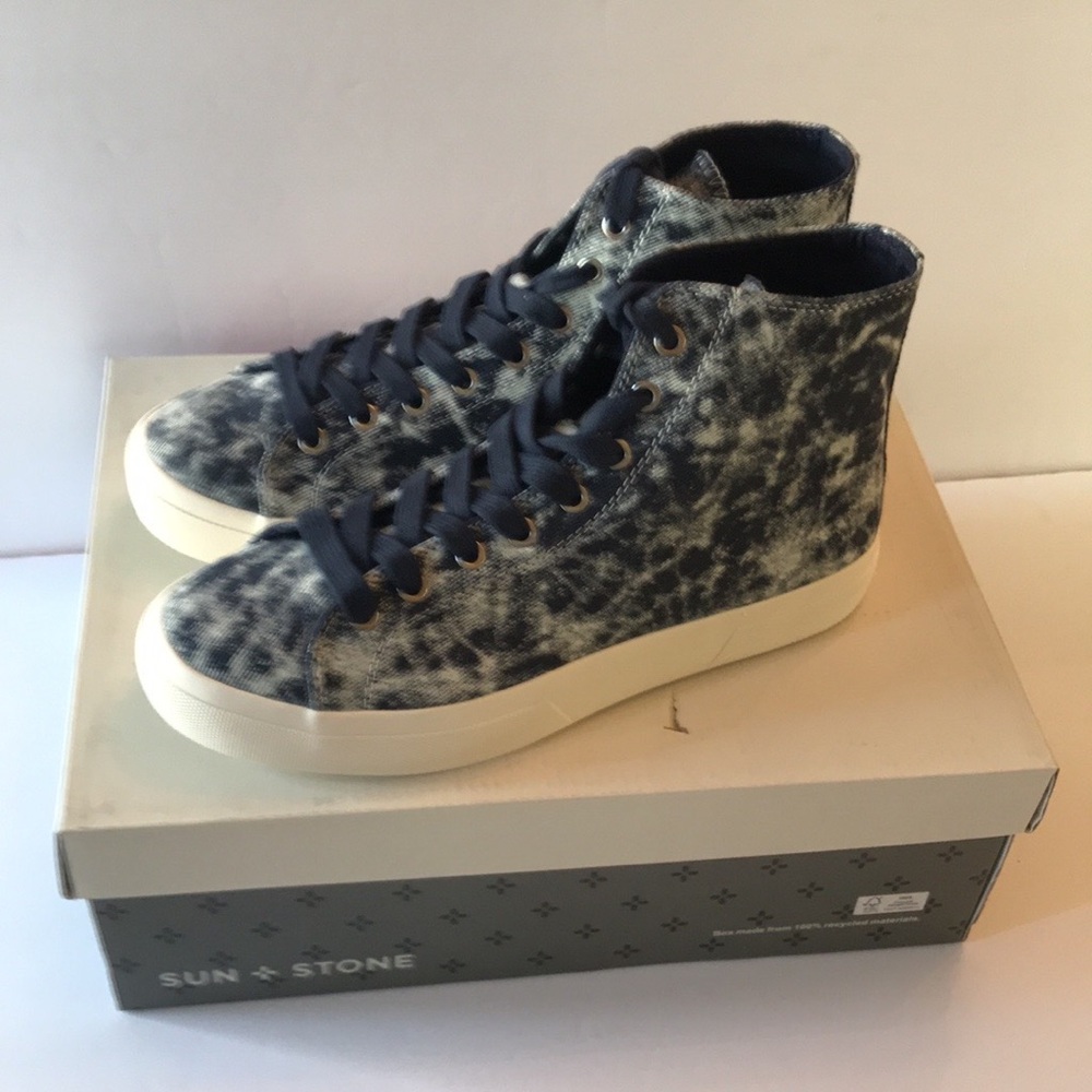 Sun + Stone Men's Mesa High-Top Sneakers Size 8.5 M